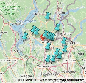 Mappa Via Valle Luna, 21100 Varese VA, Italia (10.91813)