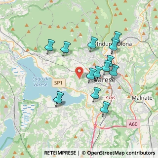 Mappa Via Valle Luna, 21100 Varese VA, Italia (3.40071)