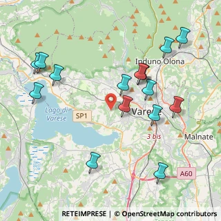 Mappa Via Valle Luna, 21100 Varese VA, Italia (4.48467)