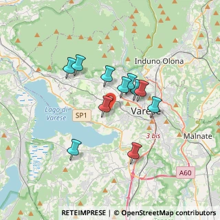 Mappa Via Valle Luna, 21100 Varese VA, Italia (2.76455)