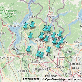 Mappa Via Monte Santo, 21100 Varese VA, Italia (10.483)