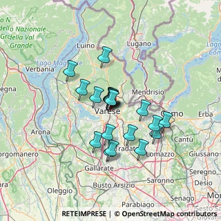 Mappa Via Monte Santo, 21100 Varese VA, Italia (9.899)