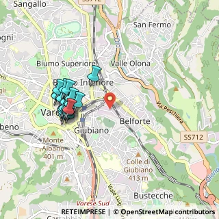 Mappa Via Monte Santo, 21100 Varese VA, Italia (0.9015)