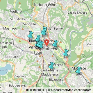 Mappa Via Monte Santo, 21100 Varese VA, Italia (1.45364)
