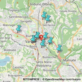 Mappa Via Monte Santo, 21100 Varese VA, Italia (1.27)