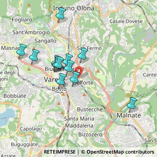 Mappa Via Cherso, 21100 Varese VA, Italia (1.69462)