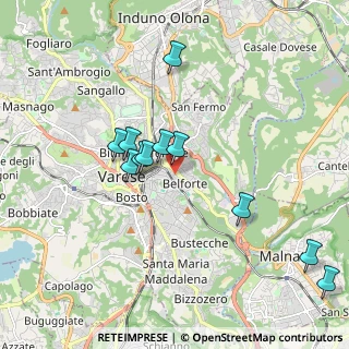 Mappa Via Tonale, 21100 Varese VA, Italia (1.77727)