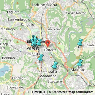 Mappa Via Tonale, 21100 Varese VA, Italia (1.71727)