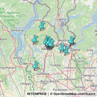 Mappa Via Cherso, 21100 Varese VA, Italia (7.63071)