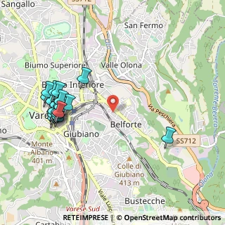 Mappa Via Tonale, 21100 Varese VA, Italia (1.123)