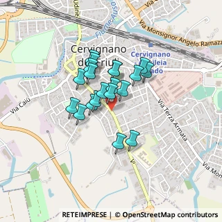 Mappa Via Torino, 33052 Cervignano del Friuli UD, Italia (0.3035)