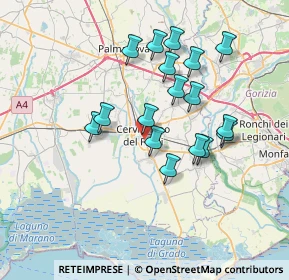 Mappa Via Torino, 33052 Cervignano del Friuli UD, Italia (6.39118)