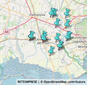 Mappa Via Torino, 33052 Cervignano del Friuli UD, Italia (6.21)