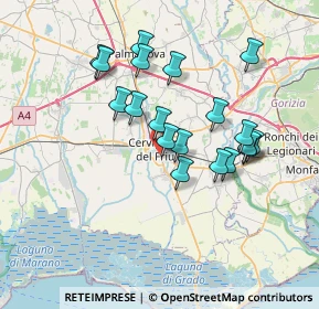 Mappa Via Torino, 33052 Cervignano del Friuli UD, Italia (6.35421)