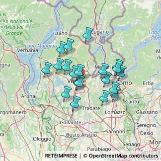 Mappa Via Quarnero, 21100 Varese VA, Italia (11.254)