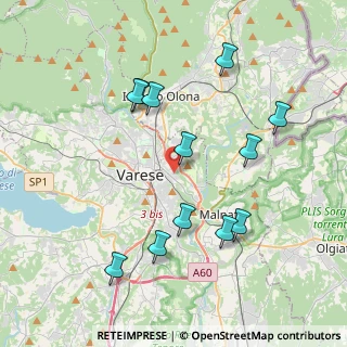 Mappa Via Quarnero, 21100 Varese VA, Italia (3.98083)