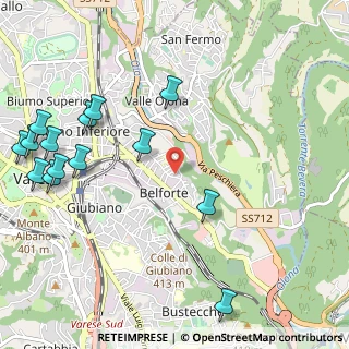 Mappa Via Quarnero, 21100 Varese VA, Italia (1.38571)