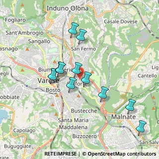 Mappa Via Quarnero, 21100 Varese VA, Italia (1.71667)