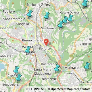 Mappa Via Quarnero, 21100 Varese VA, Italia (3.3225)