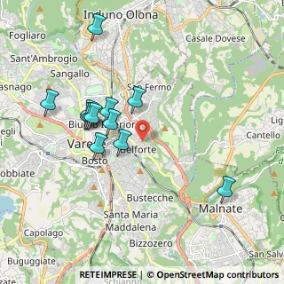 Mappa Via Quarnero, 21100 Varese VA, Italia (1.815)