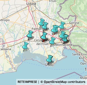 Mappa Viale Aldo Moro, 33052 Cervignano del Friuli UD, Italia (10.236)