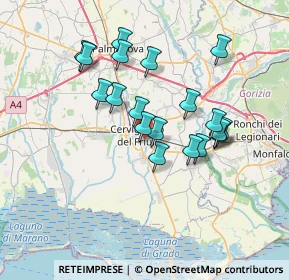 Mappa Viale Aldo Moro, 33052 Cervignano del Friuli UD, Italia (6.20263)