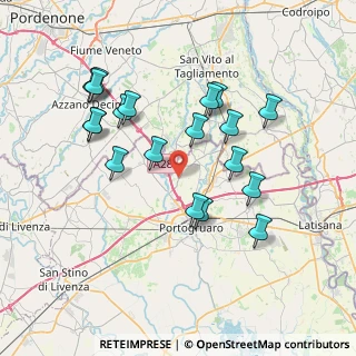 Mappa SP 76, 30020 Gruaro VE, Italia (7.30316)