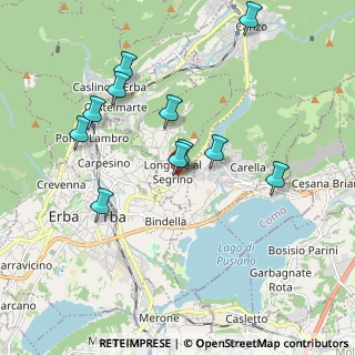 Mappa Via Armando Diaz, 22030 Longone Al Segrino CO, Italia (1.83818)