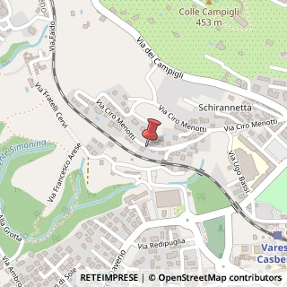 Mappa Via Ciro Menotti,  75, 21100 Varese, Varese (Lombardia)