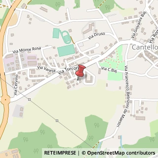 Mappa Via Turconi, 38, 21050 Cantello, Varese (Lombardia)