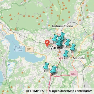 Mappa Via Ciro Menotti, 21100 Varese VA, Italia (3.17385)