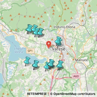 Mappa Via Ciro Menotti, 21100 Varese VA, Italia (3.61941)