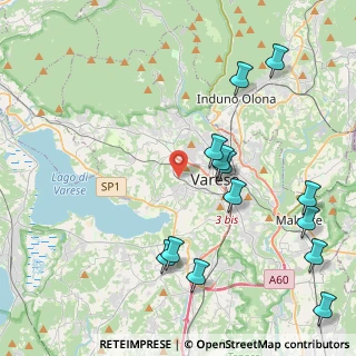 Mappa Via Ciro Menotti, 21100 Varese VA, Italia (4.99154)