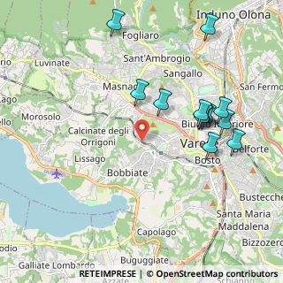 Mappa Via Ciro Menotti, 21100 Varese VA, Italia (2.10917)