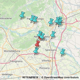 Mappa Piazzale della Chiesa, 31040 Nervesa della Battaglia TV, Italia (7.08231)