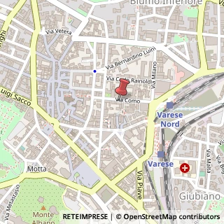Mappa Via Como, 18, 21100 Varese, Varese (Lombardia)