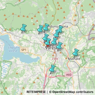 Mappa Viale Monte Rosa, 21100 Varese VA, Italia (2.69364)