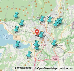 Mappa Viale Monte Rosa, 21100 Varese VA, Italia (3.945)