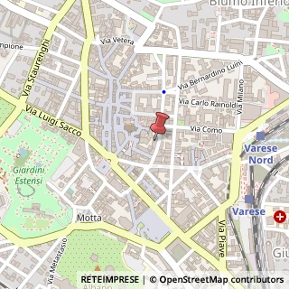 Mappa Via Giovanni Bagaini, 15, 21100 Varese, Varese (Lombardia)