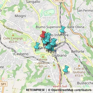 Mappa Piazza Canonica, 21100 Varese VA, Italia (0.34389)