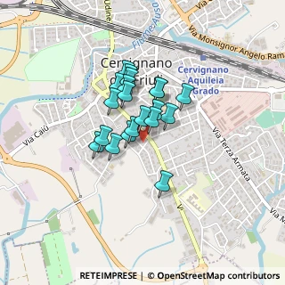 Mappa Via della Fontana, 33052 Cervignano del Friuli UD, Italia (0.2825)