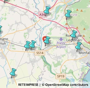 Mappa Via XXV Aprile, 34070 Turriaco GO, Italia (6.40143)