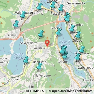 Mappa Via Lecco, 23851 Galbiate LC, Italia (2.5065)