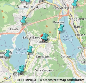 Mappa Via Olmo, 23851 Galbiate LC, Italia (2.88929)