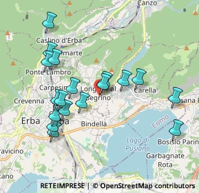 Mappa 22030 Longone Al Segrino CO, Italia (1.85778)