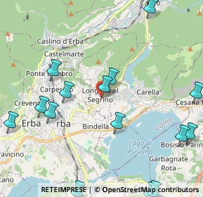 Mappa 22030 Longone Al Segrino CO, Italia (2.80125)
