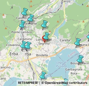 Mappa 22030 Longone Al Segrino CO, Italia (2.49583)