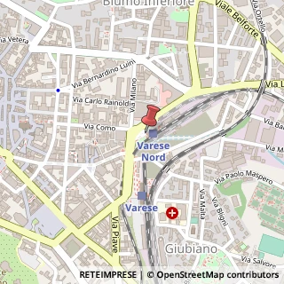 Mappa Piazzale Trento, 1, 21100 Varese, Varese (Lombardia)