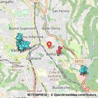 Mappa Via Podgora, 21100 Varese VA, Italia (1.33722)