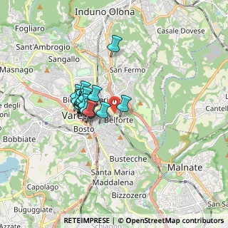 Mappa Via Podgora, 21100 Varese VA, Italia (1.22737)